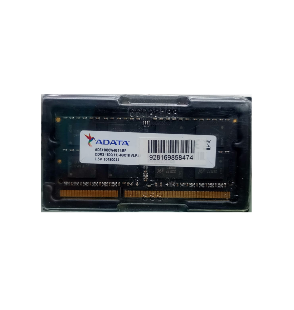 ADATA 4GB DDR3 1600MHz SO-DIMM Laptop Memory Module (1.5V)