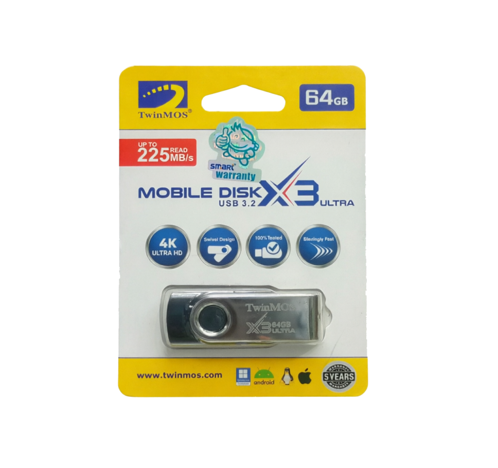 TwinMOS Mobile Disk X3 Ultra 64GB USB 3.2 Flash Drive