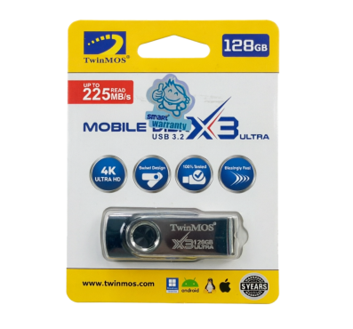 TwinMOS Mobile Disk X3 Ultra 128GB USB 3.2 Flash Drive
