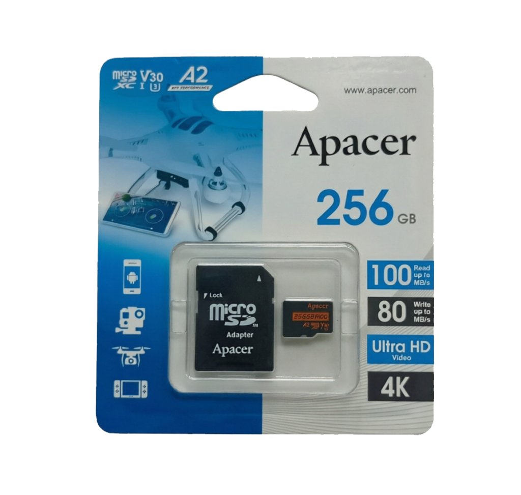 Apacer 256GB microSDXC UHS-I Memory Card