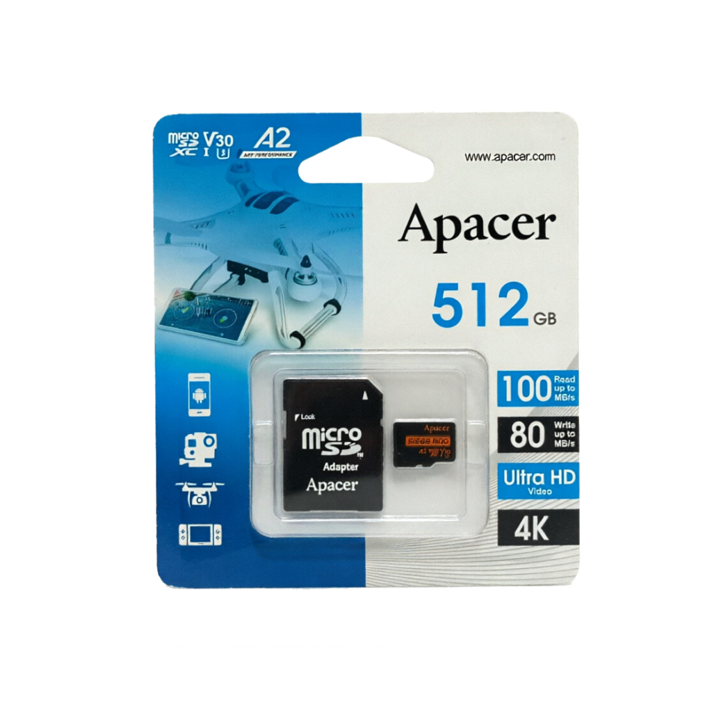 Apacer 512GB microSDXC UHS-I A2 V30 U3