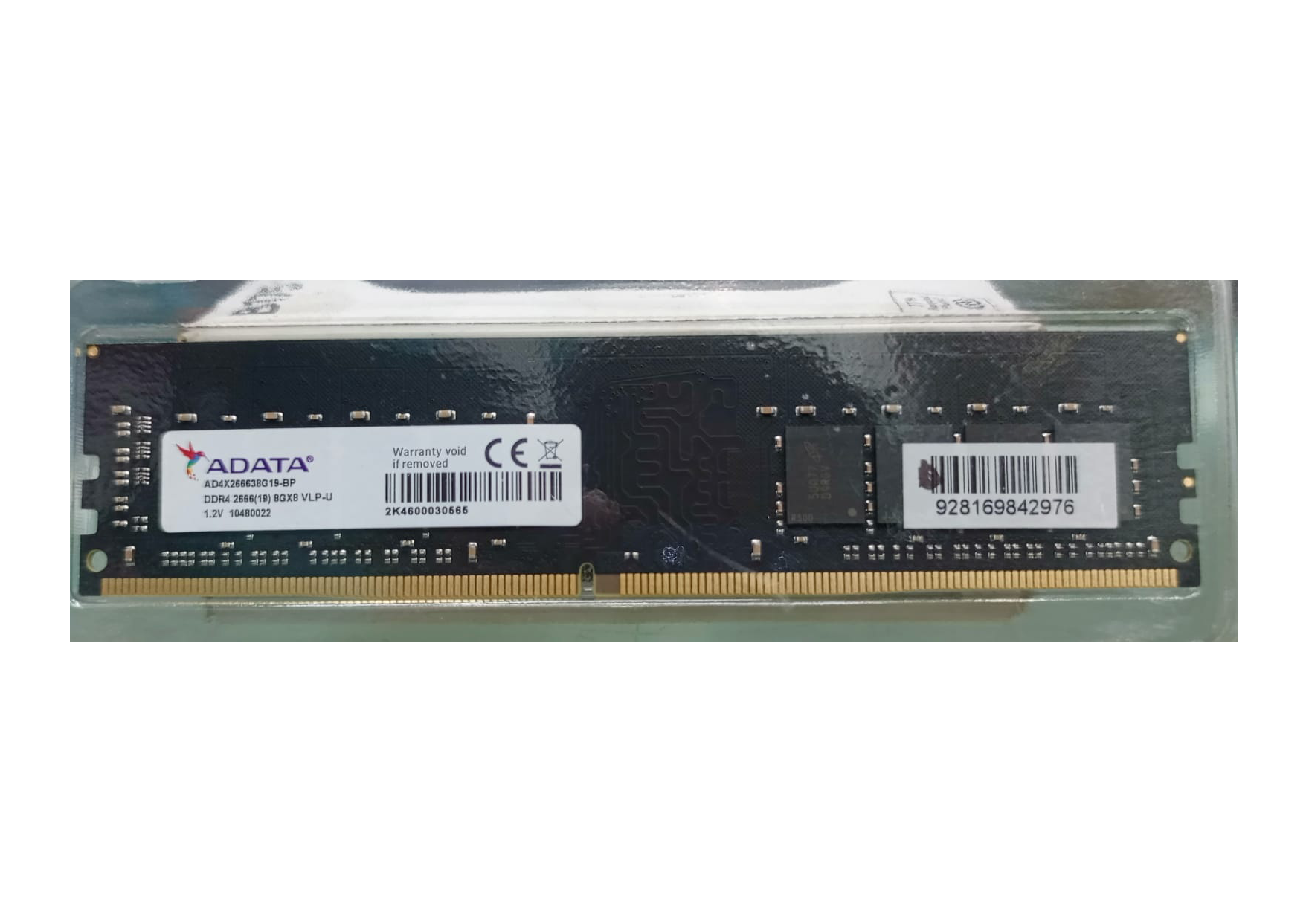 ADATA 8GB DDR4 2666MHz VLP Memory Module