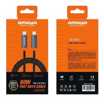 AMAYA ACD-315CC 60W Type-C to Type-C Fast Data Cable (2000mm)