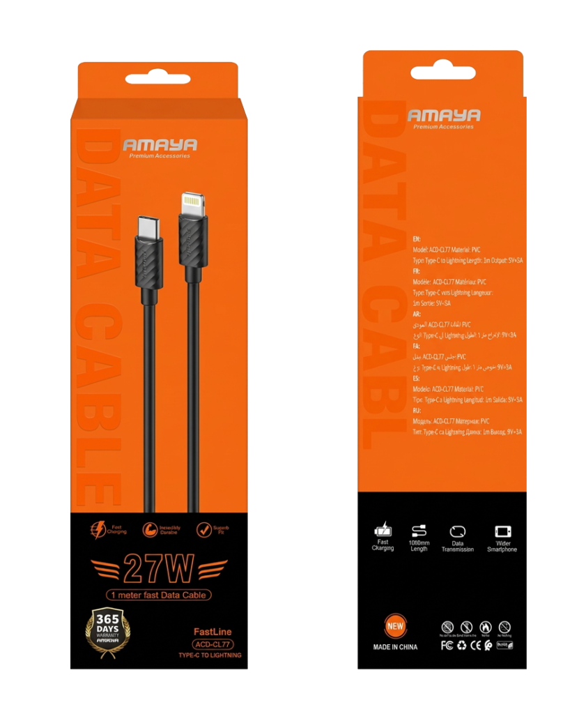 AMAYA FastLine 27W Type-C to Lightning Data Cable (ACD-CL77)
