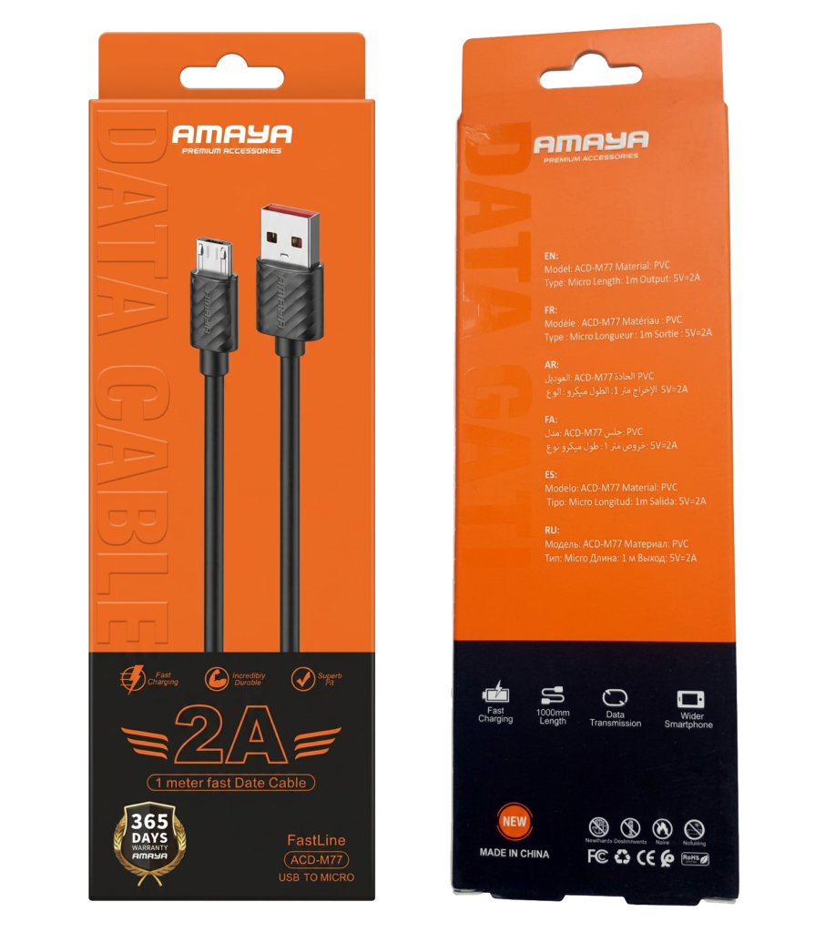 AMAYA Premium Accessories Micro-USB Data & Charging Cable