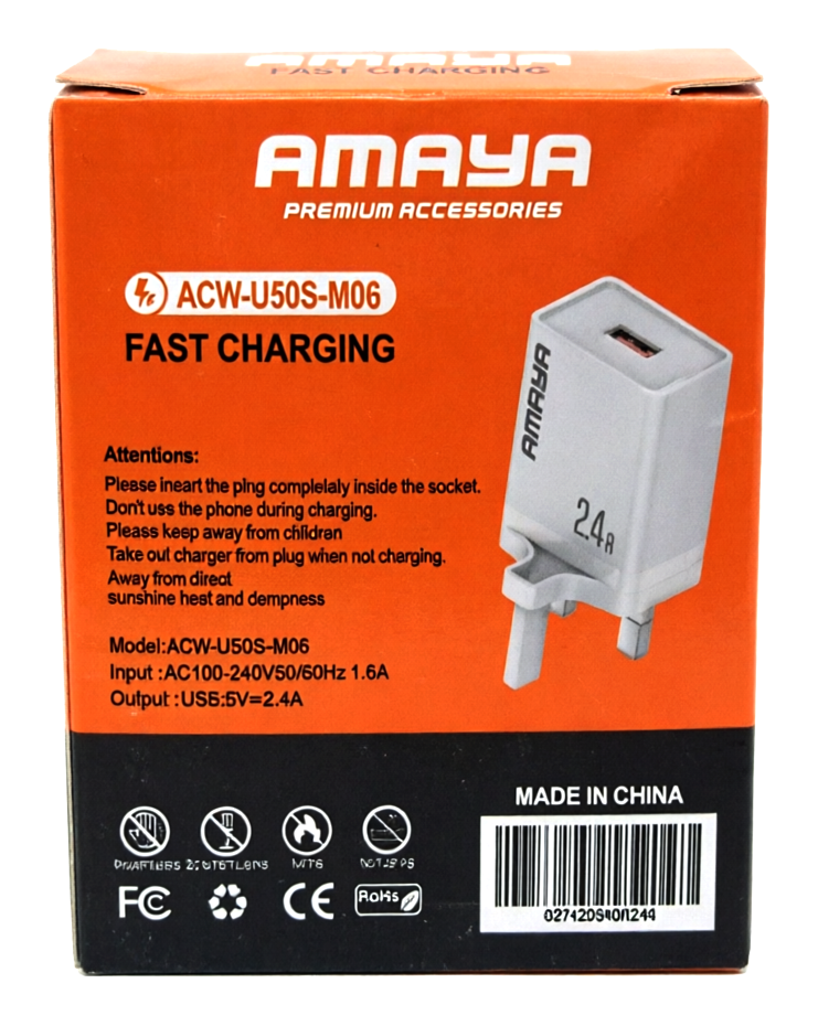 AMAYA Premium Accessories Fast Charger - ACW-U50S-M06 - Image 2