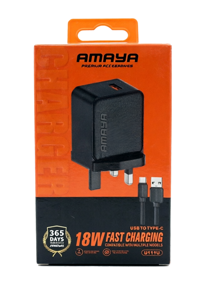AMAYA Premium Accessories 18W Fast Charger - U111U