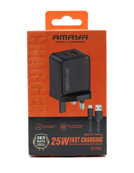 AMAYA Premium Accessories 25W Super Fast Charger - U113UC
