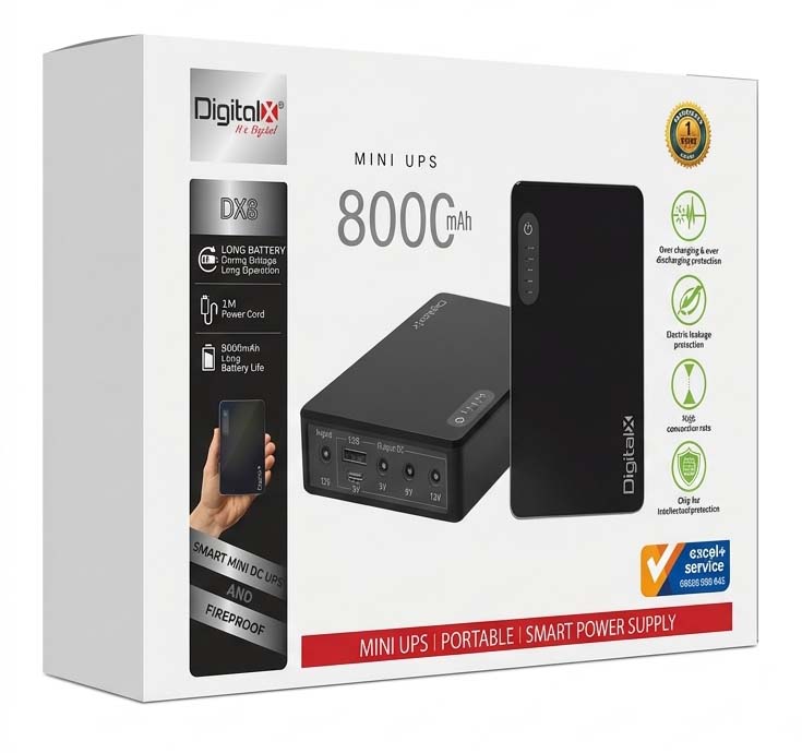 DigitalX DX8 Mini UPS (8000mAh) - Image 2
