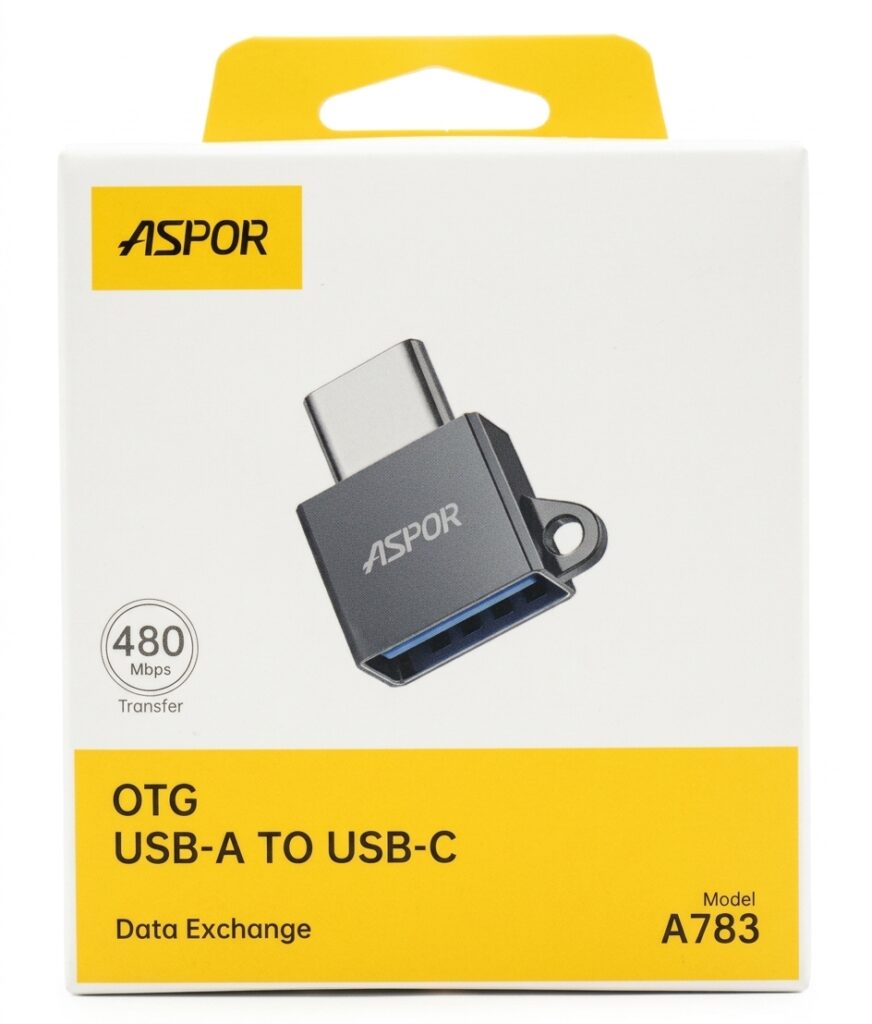 ASPOR A783 OTG USB-A to USB-C Data Exchange Adapter