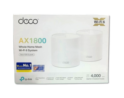 TP-Link Deco X20 AX1800 Whole Home Mesh Wi-Fi 6 System (2-Pack)